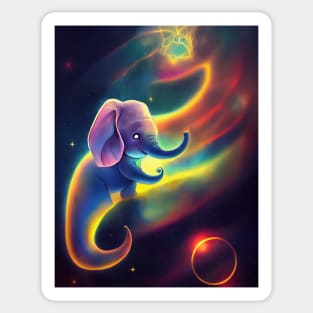 Elephant Transcending its soul T-Shirt Sticker